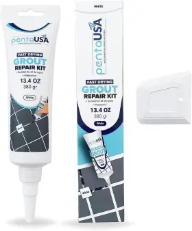 Pentausa 616612553638 Tile Grout - Large Filler Repairs Renews Tube Fast Drying Repair Pentausa 616612553638 Tile Grout - Large Filler Repairs Renews Tube Fast Drying Repair