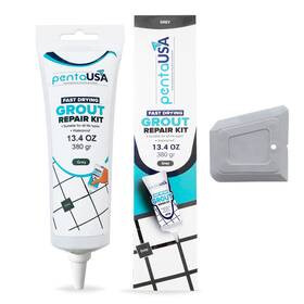 Pentausa 616612553645 Tile Grout - Large Filler Repairs Renews Tube Fast Drying Gro