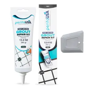 Pentausa 616612553645 Tile Grout - Large Filler Repairs Renews Tube Fast Drying Gro