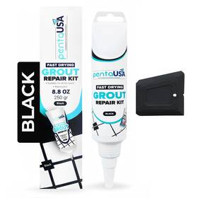 Pentausa 850074783046 Tile Grout Repair Kit - Black Filler Triple Protection Fast