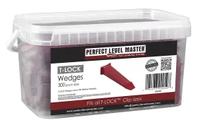 Perfect Level Master 181273000598 300pcs T-lock Tile Leveling System Wedges Kit