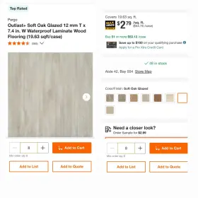 1004733931 Pergo Outlast Waterproof Laminate Flooring