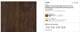 Pergo 604743134239 Pallet Sale - Laminate Wood Flooring Brand New Java Scraped Oak 24 Cases