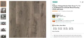 Pergo 604743137032 Pallet Sale - Outlast Vintage Pewter Oak Flooring 24 Cartons