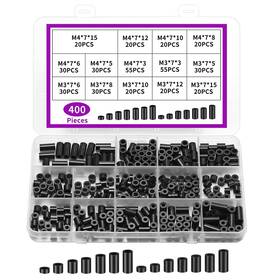 Piankeke Usp-034 400 Pcs Nylon Electrical Outlet Spacers Abs Round And Standoffs