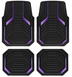 Jd102-234purple Pic Auto Heavy Duty Rubber Floor Mats Purple Aluminum Film Car Set Fro Jd102-234purple Pic Auto Heavy Duty Rubber Floor Mats Purple Aluminum Film Car Set Fro