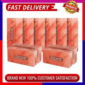 Psw-bricks-p150 Pink Salt Wall Bricks 8x4x2 Inch Pack Of 150 For Home Improvement Sauna