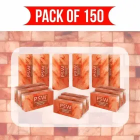 Psw-salt-bricks-150 Pink Salt Wall Himalayan Bricks Block Pack Of 150 Size 8x4x2 For Home Improvement
