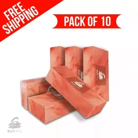 Psw-st-10a Pink Salt Wall Himalayan Tiles Bricks 8 Inch X8 X2 For Home Decor Spa And Sauna Free Shipping