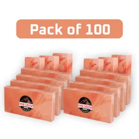 Ps-hpst-st-100 Pink Savor 100 Pack Himalayan Salt Tiles 8x4x0.75 Build Wall For Home Improvement