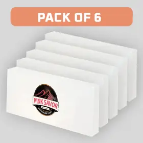 Ps-wst-st6 Pink Savor Himalayan White Salt Tiles 8x4x1 Pack Of 6 Build Natural Wall Panel Ps-wst-st6 Pink Savor Himalayan White Salt Tiles 8x4x1 Pack Of 6 Build Natural Wall Panel