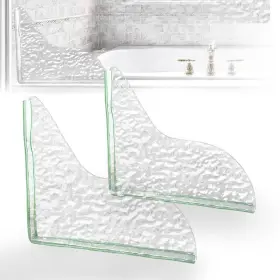 Pkeafc 735626993602 2 Pieces Shower Splash Guard Thickened Acrylic Water Rippl
