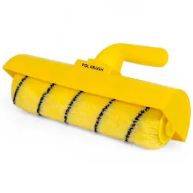 Pbua00r Pol Brush 10 Inch Ceiling Paint Roller With Shield - No Drip Kit High European Qualit
