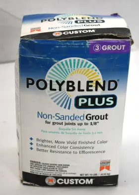 Pbpg0910 Polyblend Plus Non-sanded Grout 3 Natural Gray 1/8 Inch W Pbpg0910 Polyblend Plus Non-sanded Grout 3 Natural Gray 1/8 Inch W