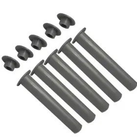 Poolfence Diy 850008644108 Sleeve And Cap Uv Resistant Plastic Gray 5-pack 1/2 In X 4 Poolfence Diy 850008644108 Sleeve And Cap Uv Resistant Plastic Gray 5-pack 1/2 In X 4