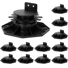 Popmere 12p-dec3-6 12pack Adjustable Deck Support High Load And Floor Pedestals Fo