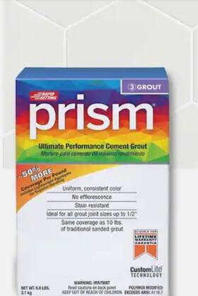 Prism Pg64085-4 Ultimate Performance Cement Grout #640 Arctic White 8.5 Lbs