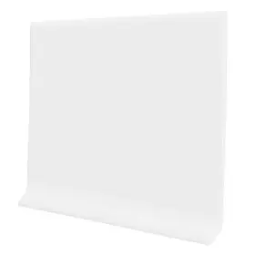 Pro Flex 089415181566 White Vinyl Wall Base 4 Inch X 20 Ft Non Glued Trim Durable Flexible
