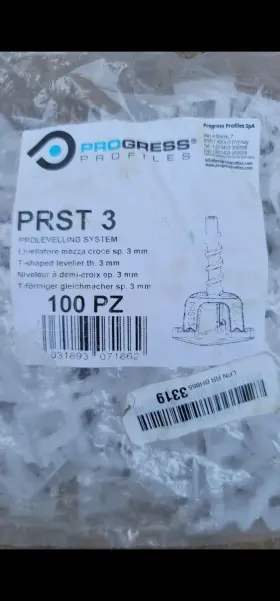 Progress Profiles 031893071862 Pro Tile Leveling System T Levelers 100 Pack 1/8 Inch