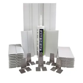 Provantage 722465720568 8 X 4 Inch Thick Silicone Mortar Free Anchor Glass Block Installation Kit