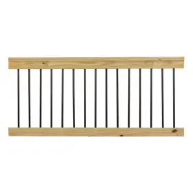 Prowood 445038029082 33 Inch H X 72 W Pressure-treated Pine Preassembled Wood Deck Horizontal Rail