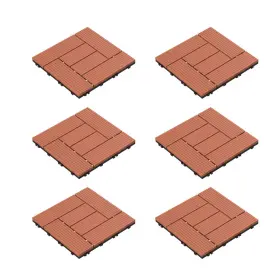 50-lg1190 Pure Garden 193420187625 Patio And Deck Tiles Interlocking Criss-cross Pattern Pack Of 6 50-lg1190 Pure Garden 193420187625 Patio And Deck Tiles Interlocking Criss-cross Pattern Pack Of 6