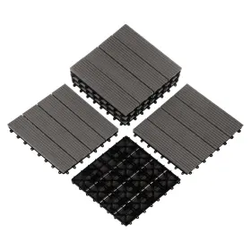 Pure Garden 196220558862 Deck Tiles - 6-pack Wood Plastic Composite Interlocking Patio 5.8sqft Pure Garden 196220558862 Deck Tiles - 6-pack Wood Plastic Composite Interlocking Patio 5.8sqft
