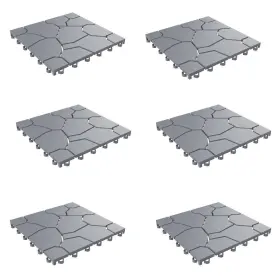 50-lg1171 Pure Garden Outdoor Patio Deck Tiles 11.5x11.5 Set Of 6 Stone Gray Water Drainage Pavers 50-lg1171 Pure Garden Outdoor Patio Deck Tiles 11.5x11.5 Set Of 6 Stone Gray Water Drainage Pavers