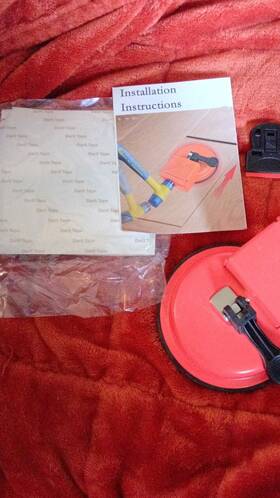 Pzto X004ur44r5 Heavy Duty Floor Gap Fixer Tool Orange With Installation Instructions