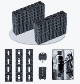 Qbonway 051023290510 100pcs Outlet Spacers For Electrical Box Black