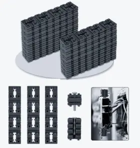 Qbonway 051023290510 100pcs Outlet Spacers For Electrical Box Black