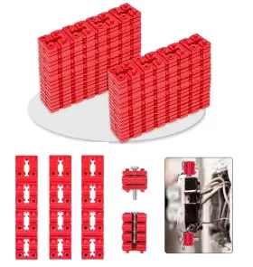 Qbonway 768447419624 Switch And Receptacle Spacer Outlet Spacers For Electrical Box 100pcs Red
