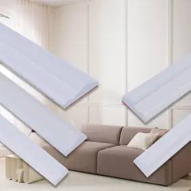 Bjk-tpe-27x6.1 Qdymxun Peel And Stick Chair Rail Panel Molding 240l X 1.06w Strong Self Adh