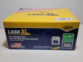 Qep 010306998611 Lash Xl Tile Leveling Clips 1/16 Inch 1.5mm Part A Only 300 Count