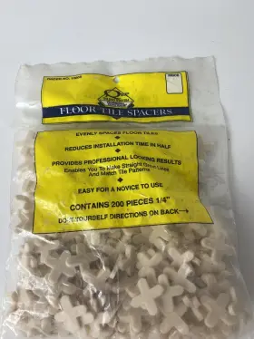 10005 Qep Plastic 1/4 Inch Tile Spacers 200 Ct. Easy Maneuvering All Sizes Multi-use 10005 Qep Plastic 1/4 Inch Tile Spacers 200 Ct. Easy Maneuvering All Sizes Multi-use