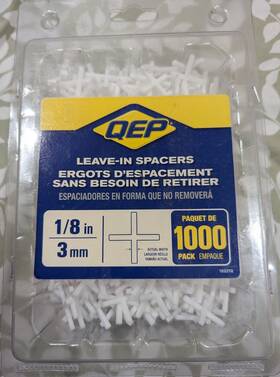 Qep 10337q Leave-in 1/8 Inch 3mm Tile Spacers Box 0f 1 000 New