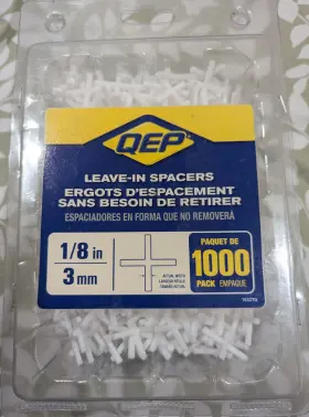 10337q Qep Leave-in 1/8 Inch 3mm Tile Spacers Box 0f 1 000 New