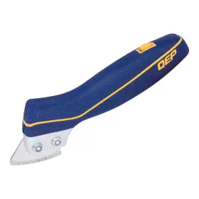 Qep 445050621615 Professional Handheld Grout Saw With Non-slip Rubber Grip And 2 Blades To Strip