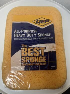 Qep 70005qp Heavy Duty All-purpose Foam Sponge Yellow For Grout Clean Up