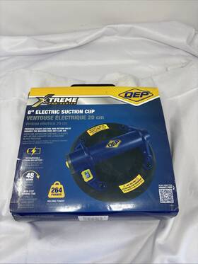 Qep 75024 Xtreme Pro-series 8 Inch 20m Electric Suction Cup Holds Up To 264 Lbs