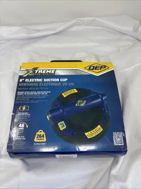 75024 Qep Xtreme Pro-series 8 Inch 20m Electric Suction Cup Holds Up To 264 Lbs 75024 Qep Xtreme Pro-series 8 Inch 20m Electric Suction Cup Holds Up To 264 Lbs