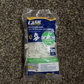 Qep 99730 The Original Lash 96 Count Tile Leveling Clips Brand New 1/16 Inch Grout Lines
