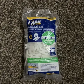 99730 Qep The Original Lash 96 Count Tile Leveling Clips Brand New 1/16 Inch Grout Lines 99730 Qep The Original Lash 96 Count Tile Leveling Clips Brand New 1/16 Inch Grout Lines