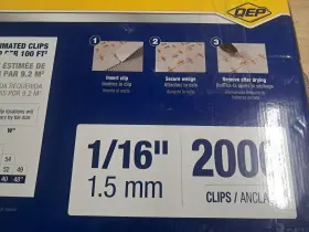 99777 Qep Xtreme White Tile Leveling Clips 1/16 In Part A Of 2 System 2000 Count