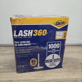 Qep 99837 Lash 360 Tile Leveling System 1/16 Inch Posts 1 000 Pack