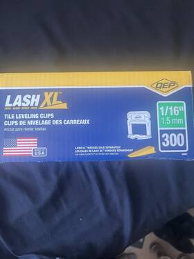 Qep 99861 Lash Xl Tile Leveling Clips 1/16 In White Plastic 300 Pack