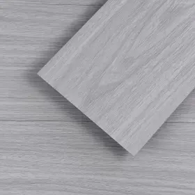 Ql-05-12 Qianglive Light Grey Peel And Stick Floor Tile 12-pack 18 Sq.ft Luxury Thicken Vinyl Wo