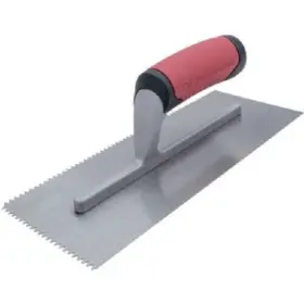 15677 Qlt 6-pk 3/16 Inch V-notched Trowel With Soft Grip Model