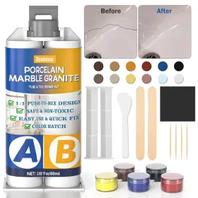 Tcg-1 Quadence Porcelain Repair Glue Tile And Fiberglass Tub Kit Marble