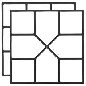 Quickway Imports 651355239715 Decorative Pavement Mold Cement Form Stamp Walkway Maker Black